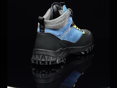 Botas de trabajo de seguridad Unisex suede Microfibra de tela de alambre Botas de seguridad de caucho Botas de seguridad de caucho Botas de trabajo