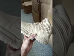 Zapatos de seguridad tácticos de punta alta Botas militares Botas tácticas de TPU + malla Botas de caucho de suela Botas de senderismo