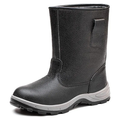Zapatos de seguridad de cuero industrial para hombres Botas de trabajo para soldadores