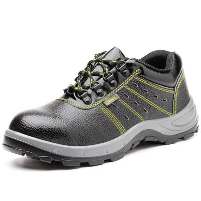 comprar Zapatos de seguridad para la construcción industrial Zapatos de cuero negro para hombres online manufacture