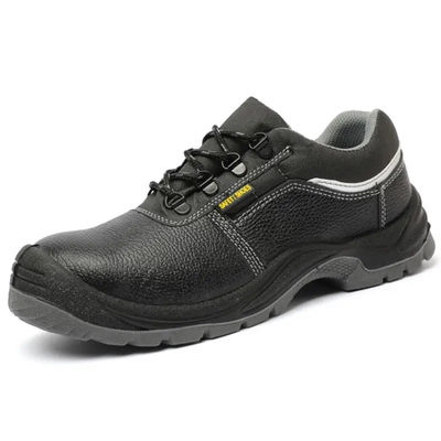 comprar Zapatos de trabajo de cuero negro antideslizante de punta de acero duradero Zapatos de seguridad para hombres online manufacture