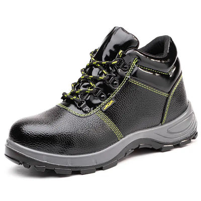 comprar Calzado de seguridad de construcción ligero negro botas de cuero real unisex online manufacture