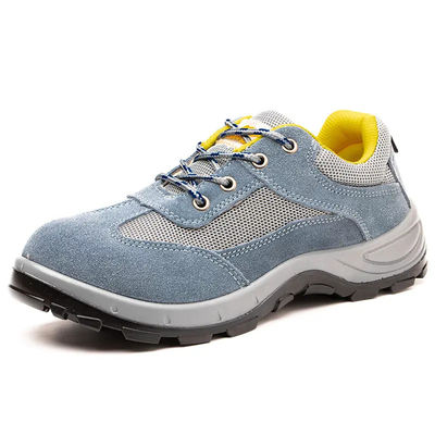 comprar Zapatos de seguridad industrial transpirables de cuero amarillo botas de pie de acero para hombres online manufacture