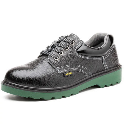 comprar Calzado de seguridad industrial de pie de metal de PU de cuero negro Calzado de trabajo para hombres online manufacture