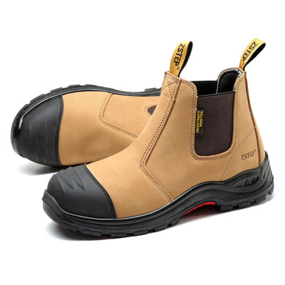comprar Zapatos de seguridad de construcción de cuero genuino Zapatos de seguridad de pie de acero S3 para soldadura online manufacture