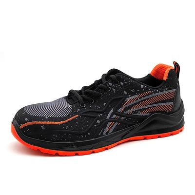 comprar Zapatos negros Flyknit Resistentes al deslizamiento Mujeres Zapatos de pie de acero atlético online manufacture