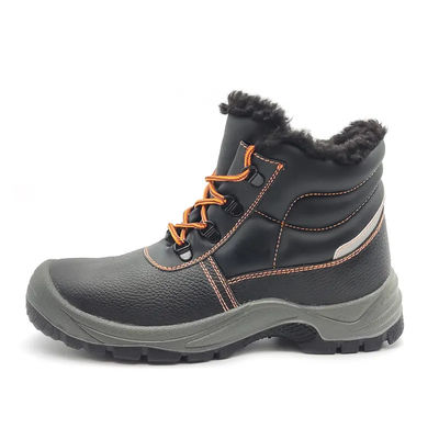comprar Zapatos de seguridad de invierno negros botas impermeables de lana resistentes con forro unisex online manufacture