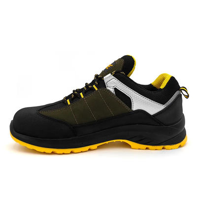 comprar Zapatos de cuero de pie de acero Nubuck Impermeable a los impactos Zapatos resistentes a los impactos para correr online manufacture