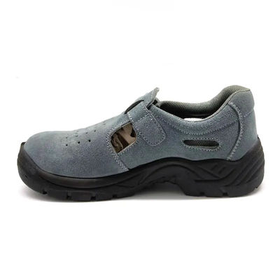 comprar Zapatos de seguridad para hombres de cuero suede con dedos de acero y placa de acero online manufacture