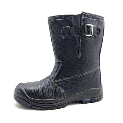 comprar Zapatos de seguridad de pie de acero / soldadura de placa de acero de cuero puro Zapatos de tobillo alto para hombres online manufacture