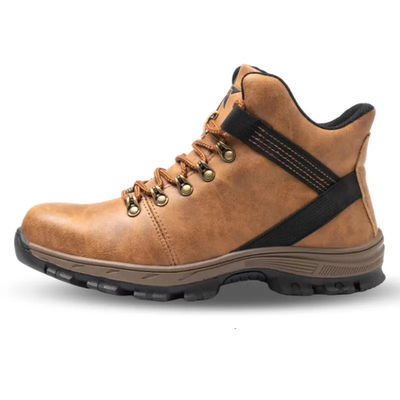 comprar Zapatos de seguridad industrial de cuero de Nubuck Zapatos con gorra para hombres online manufacture