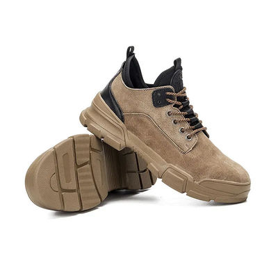 comprar Unisex botas de cuero de caballo loco de acero amarillo zapatos de seguridad de pie de seguridad unisex online manufacture