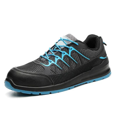 comprar Zapatos de seguridad industriales cómodos respirables Zapatos de exterior ligeros Negro online manufacture