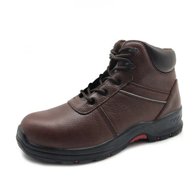 comprar Zapatos de seguridad de pie de acero Botas de seguridad de mina Marrón Bosques zapatos de seguridad industriales Unisex online manufacture