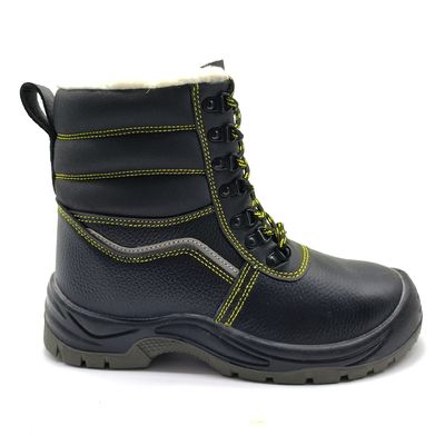 comprar Botas de pie negro de acero para hombres Anti punción Botas de seguridad para invierno online manufacture