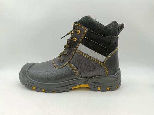 comprar Botas de trabajo aisladas para el invierno resistentes al deslizamiento Botas de pie de acero marrón Botas de pie para hombres online manufacture