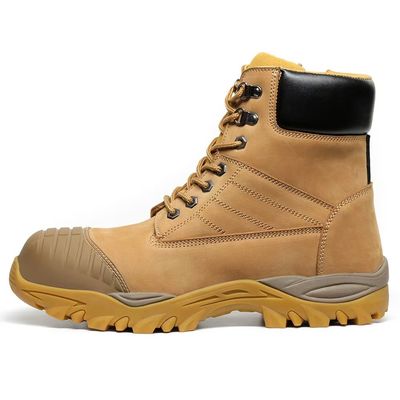 comprar Botas de pie de acero personalizadas High Top Martin Botas de trabajo marrón para hombres online manufacture