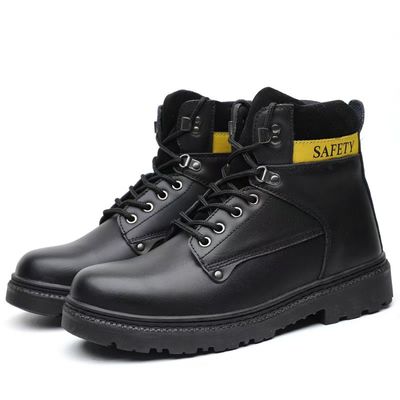 comprar Estilo ligero Botas Martin Amarillo Negro Botas de trabajo para hombres online manufacture