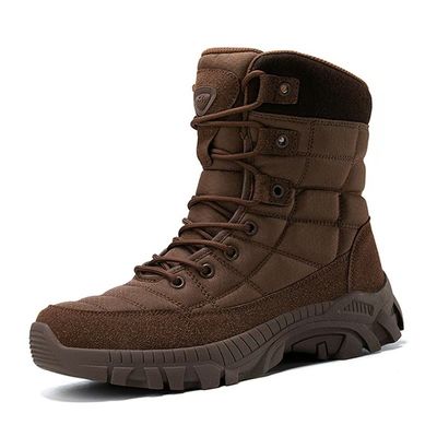 comprar Zapatos de seguridad tácticos marrones confortables hombres botas de combate del desierto online manufacture
