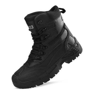 comprar Zapatos de seguridad tácticos impermeables Gris Botas de combate resistentes al deslizamiento para el rescate de senderismo online manufacture