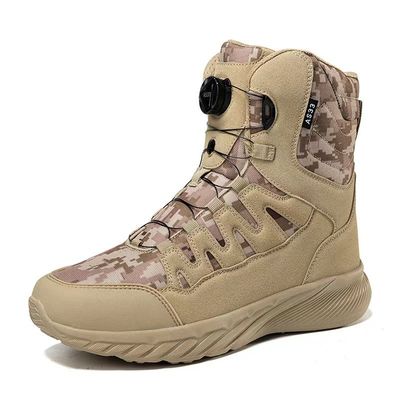 comprar Botas tácticas de pie de acero botas militares unisex impermeables botas de desierto para senderismo exploración al aire libre online manufacture