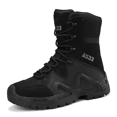 comprar Botas de trabajo tácticas para hombres Negro Amarillo Botas de excursión online manufacture