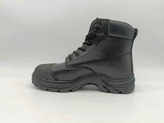 comprar Botas de fuego de cuero transpirables impermeables ligeras y cómodas Botas de trabajo negras online manufacture