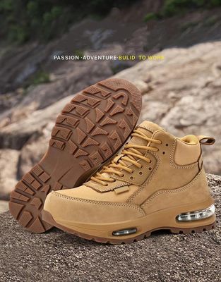 comprar Botas de trabajo de seguridad con sola de almohadilla de aire en tejido de Oxford de kaki para una máxima protección online manufacture