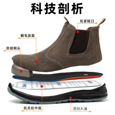 comprar Unisex Zapatos de trabajo de acero de pie anti-aplastante zapatos de trabajo de chaqueta para soldadura online manufacture