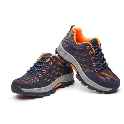 comprar Zapatos de trabajo prácticos de tejido volador zapatos de seguridad cómodos botas de trabajo para hombres anti-rompe online manufacture