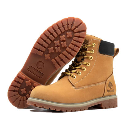 comprar Yellow Style Martin Boots Cowhide Leather Boots Rubber Sole Boots With Lace-up online manufacture
