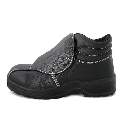 Botas de cuero de pie de acero resistentes al deslizamiento de los hombres Botas de soldadura para invierno