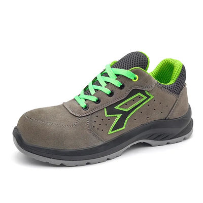 Zapatos de seguridad gris cómodos Anti punción Zapatos deportivos de pie de acero industriales