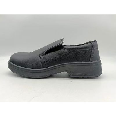 Zapatos de seguridad de cocina del dedo del pie de acero anti-aplastamiento anti-punción deslizamiento en la parte superior baja