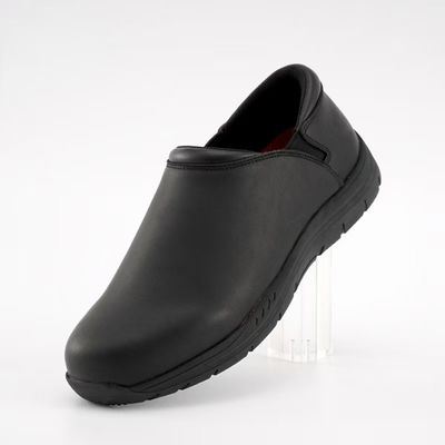 Hombres Chef zapatos de trabajo de cuero genuino zapatos de seguridad de cocina resistente al deslizamiento