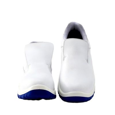 Blanco ESD zapatos de seguridad de cocina dedo del pie de acero, sala limpia antirrompido aprobado
