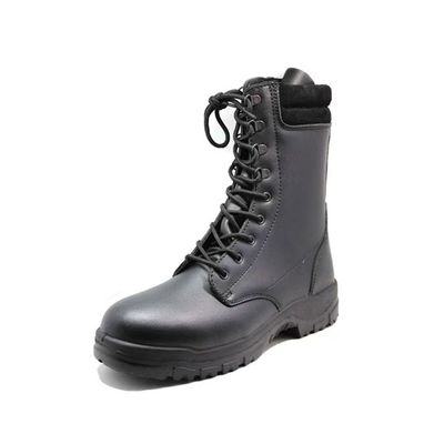Hombres Botas de desierto negras de grano completo Versátiles Trabajo de entrenamiento y calzado de senderismo