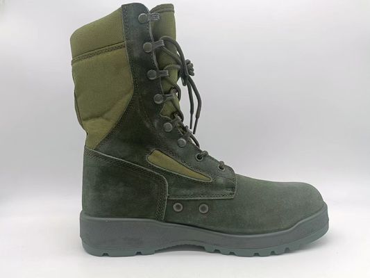 Zapatos de seguridad tácticos de piel de palo verde con tapa alta y transpirable