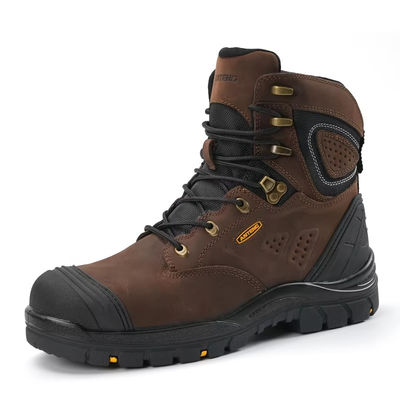 Botas de seguridad para el trabajo de senderismo antideslizante con pie de acero y material de revestimiento de malla