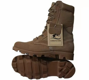 Sapatillas de combate táctico duraderas de la selva de color beige y desierto botas de goma de kaki