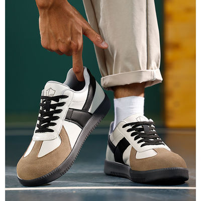 Solules medias de Kevlar Unisex Microfibra Suede zapatos de trabajo para la seguridad industrial en Beige Negro y Marrón