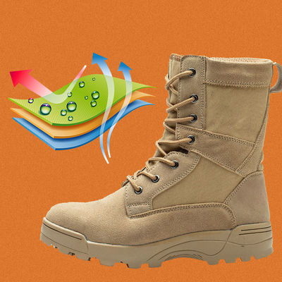 Botas de seguridad de Kevlar de arena para la lucha contra incendios forestales