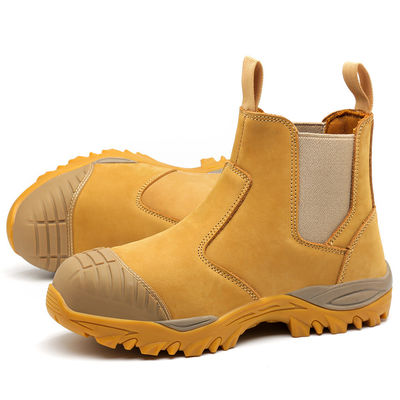 Botas de seguridad de cuero de vaca de trigo