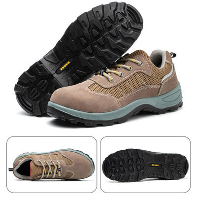 Microfibra Pu inyección Kevlar zapatos de seguridad industrial del pie de acero trabajo anti-aplastamiento