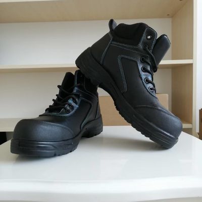 Botas de trabajo de seguridad OEM Botas de trabajo de cuero genuino Botas de trabajo de fibra de vidrio Botas de seguridad para hombres y mujeres Botas de seguridad