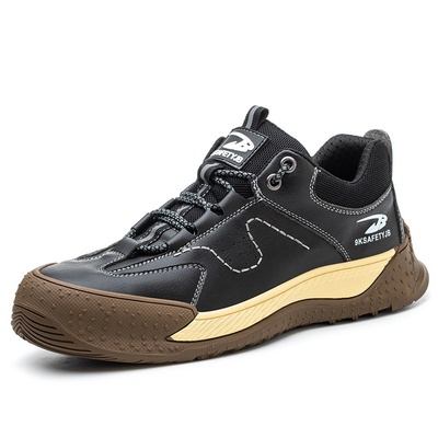 Zapatos de seguridad eléctricos con puntera de seguridad compuesta, entresuela de Kevlar y suela de goma antideslizante para seguridad en el trabajo